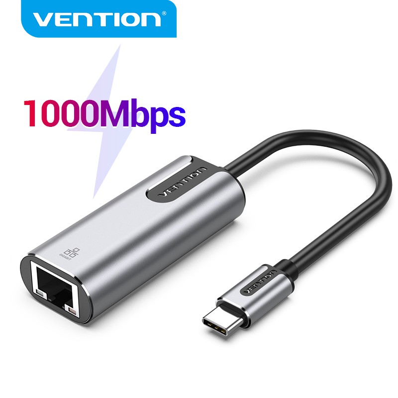 VENTION Placa De Rede De Alta Velocidade 1000 Mbps Usb C Para Gigabit Ethernet Adapter Usb Para Rj45 Para Pc Portátil,iphone16