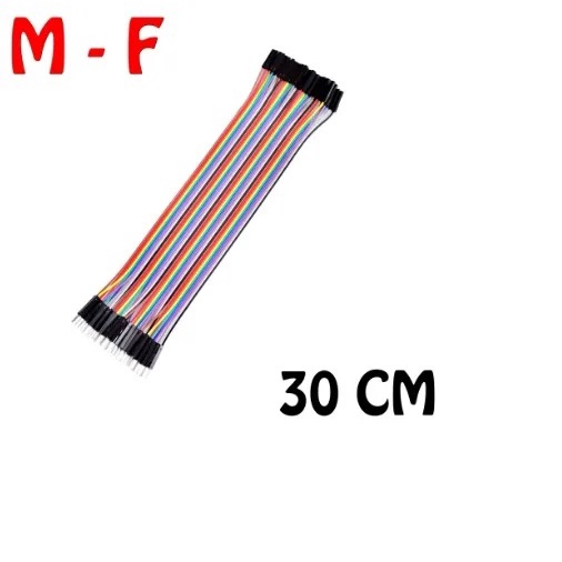 Jumper Fio 40/pcs De 30cm Macho/ Femea Para Arduino