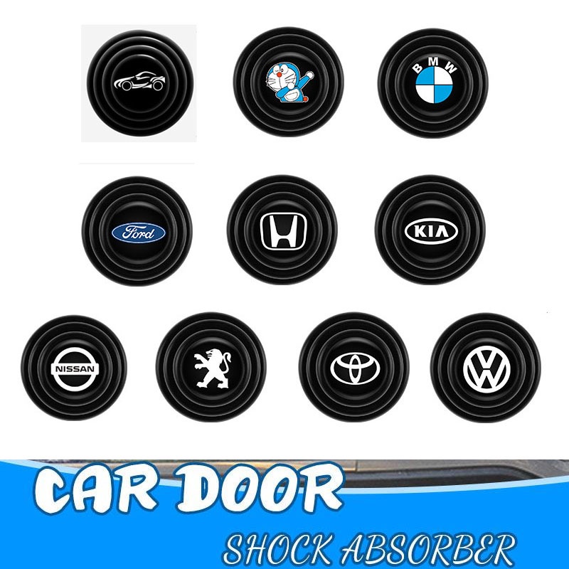 10pcs Almofada de borracha para tampão do carro Cais da tampa do motor da porta da almofada de ruído anormal Faixa do bloco de amortecimento Bandas de bloqueio modificadas