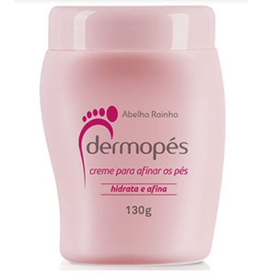 Creme Para Afinar Os Pés Dermopés 130g Hidrata E Afina Abelha Rainha