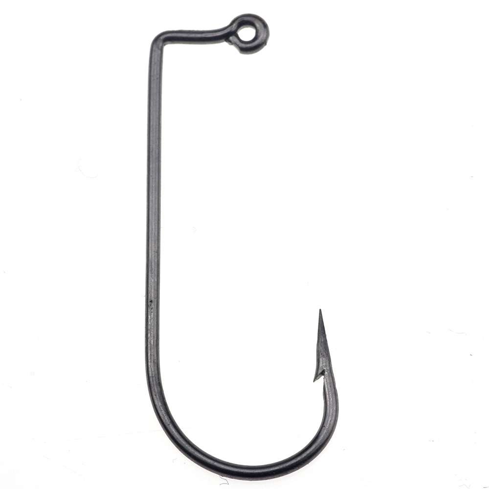 50 Pçs/Lote Aberdeen Offset Jig Pesca Gancho De Aço Carbono De Alta 90 Graus Haste Bent Ganchos De Água Salgada Tamanho 6-4/0 #