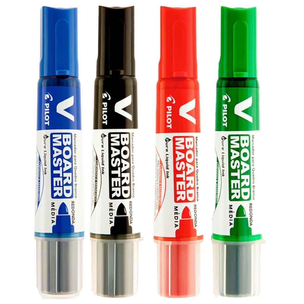 Pincel Marcador Para Quadro Branco Recarregável V-Board Master Diversas Cores Pilot