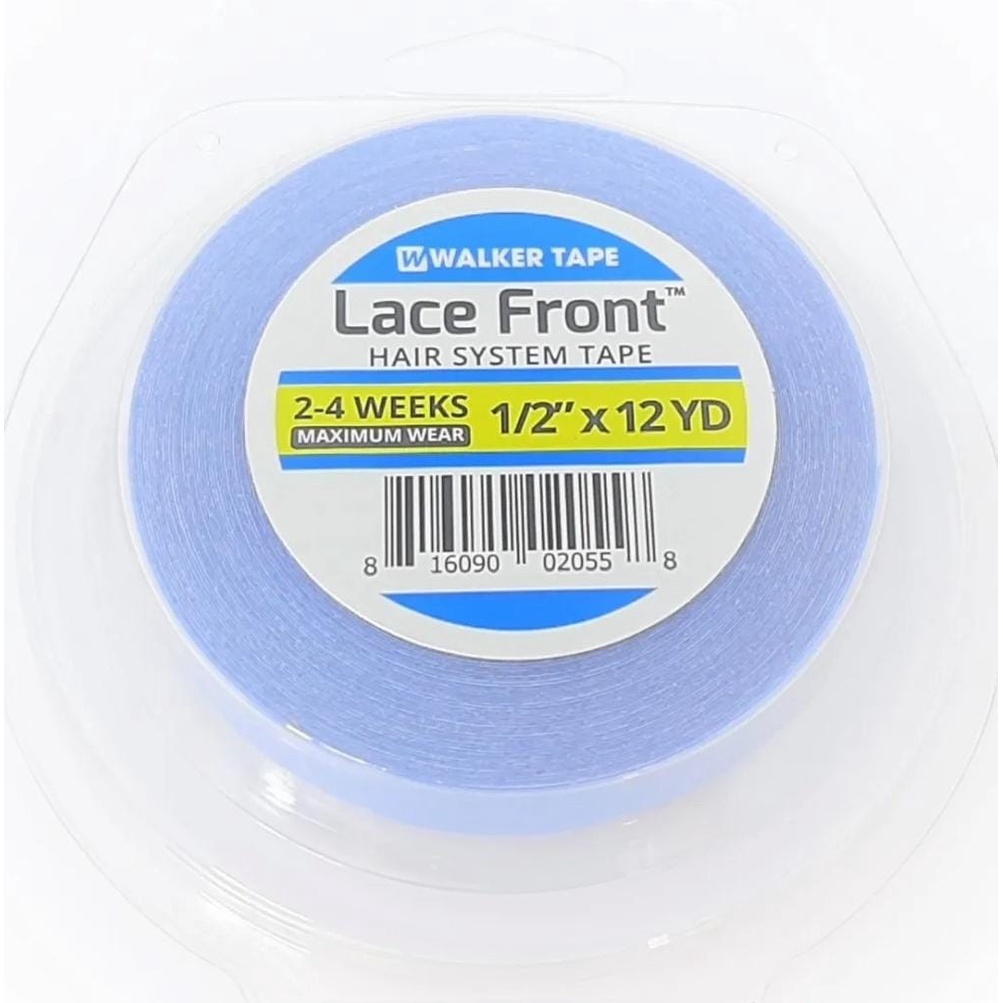 Fita Rolo Adesivo Lace Front Azul 12 Metros X 1,2cm