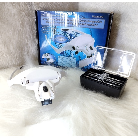 Oculos Lupa 5 Lentes Led Profissional Estetica Cilios