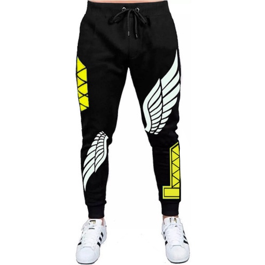 Calça Free Fire Angelical Faixa Vermelha Slim Infantil Adulto Flanelado