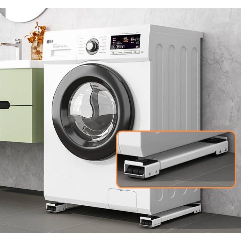 Suporte De Base Com Rodinha Para Geladeira Fogão E Máquina De Lavar Lousa Base Carrinho até 500kg Ajustável