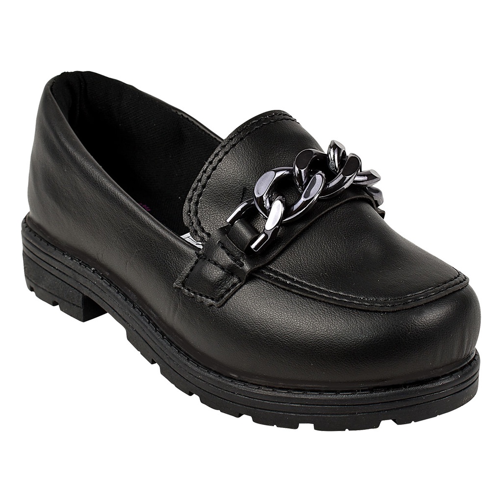 Sapato Mocassim Tratorado Infantil Feminino Oxford Menina Barato