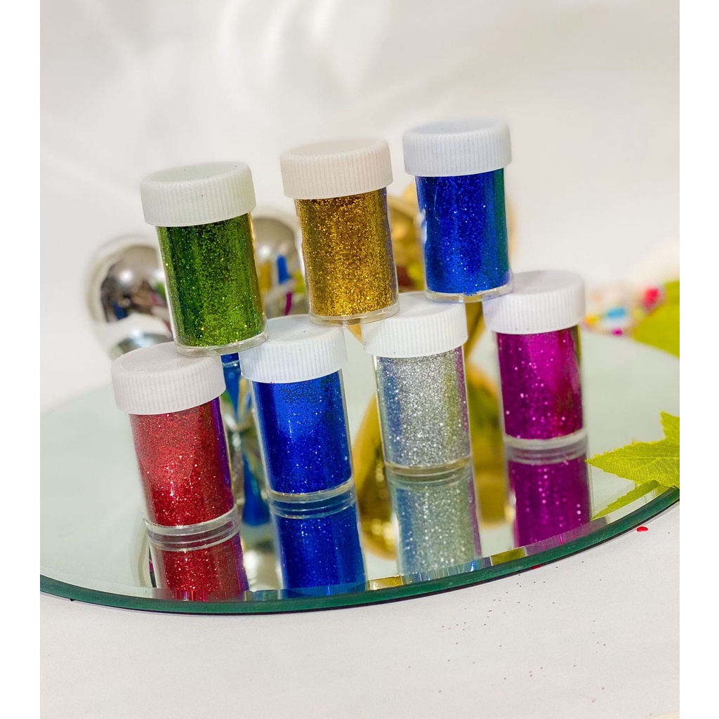 15g De Glitter Fino Diversas Cores