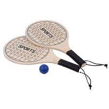Kit 2 Raquete Com Bolinha De Beach Tennis - western