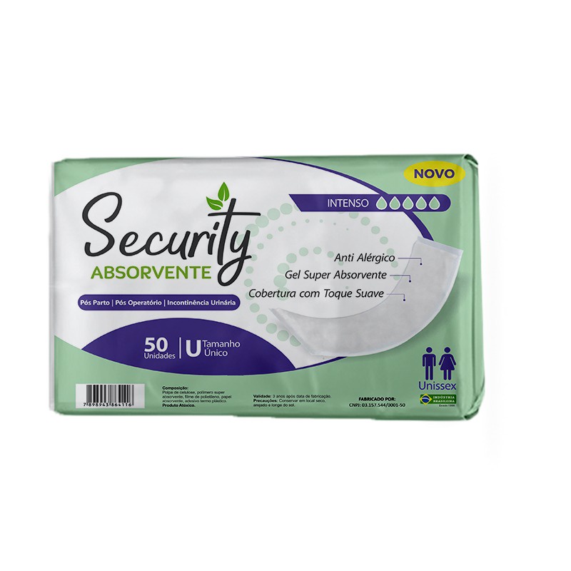 Absorvente Geriátrico Pós Parto Pós Operatório Security Revenda Barato