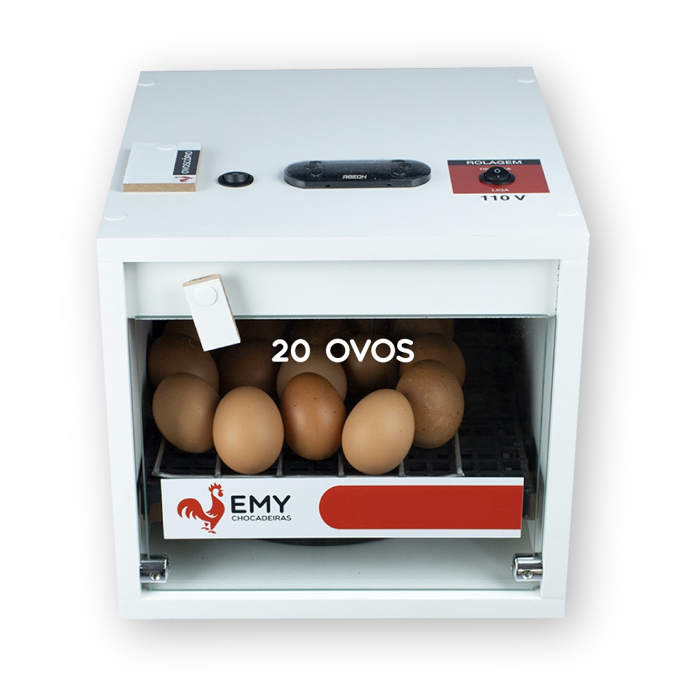 Chocadeira 20 Ovos Automática Compacta Alta Eficiência Para Quem Quer Começar a Criar Aves