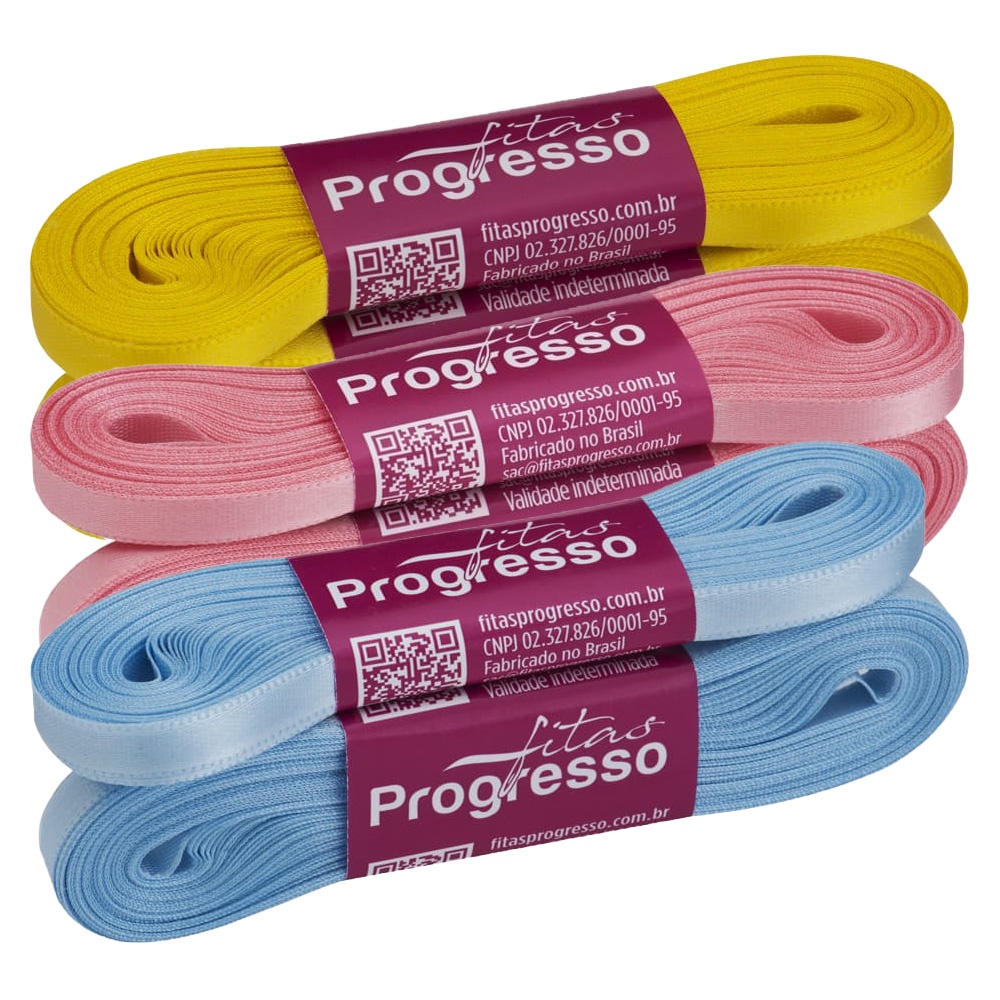 Fita de Cetim 07mm Progresso Face Simples N°1 10m