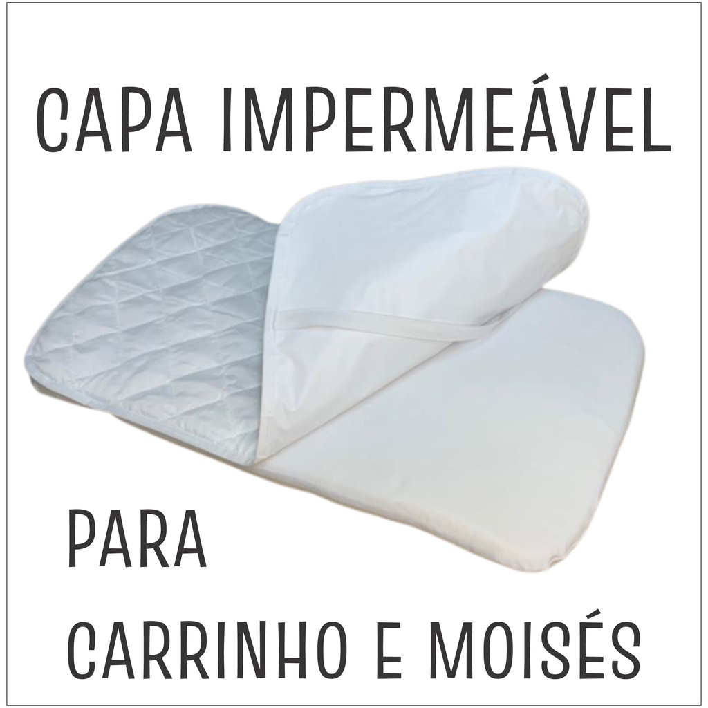 Capa Protetora Impermeável Para Colchonete de Carrinho/Moisés
