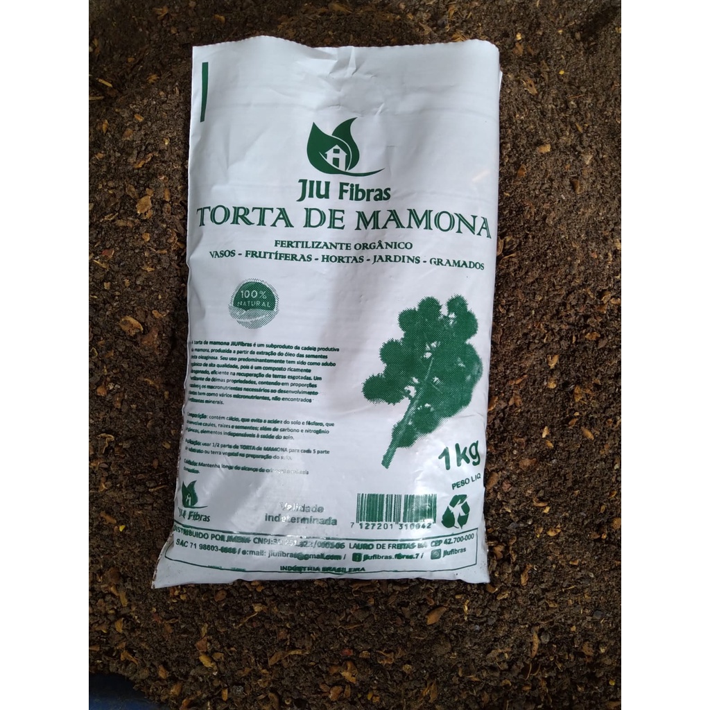 Adubo Torta De Mamona 1kg - 100% Natural