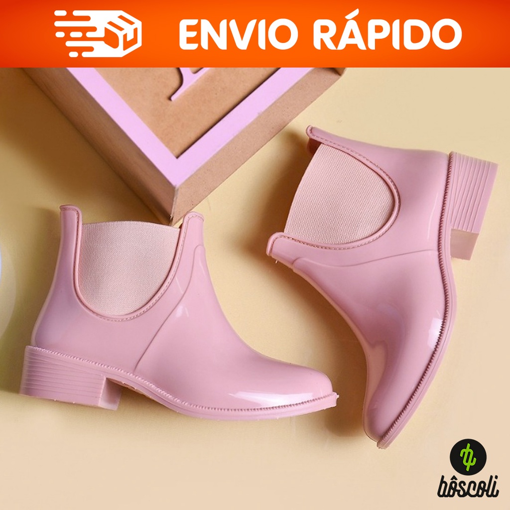 Bota Galocha Infantil Impermeável Cano Médio para Menina + Nota Fiscal