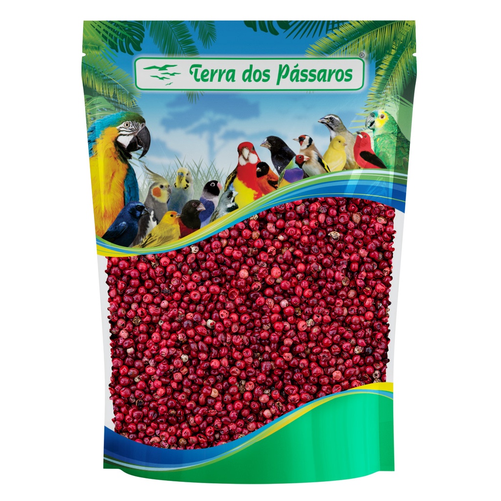 Pimenta Rosa para Pássaros - Escolha o peso