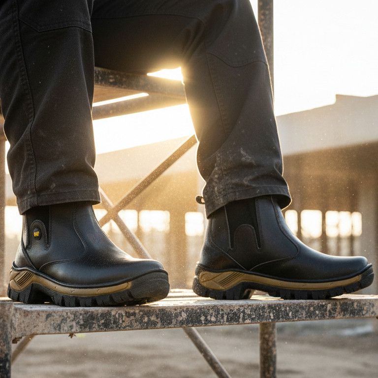 Bota Botina  Cat impermeável com Solado Adventure de Couro legitimo super promoção.
