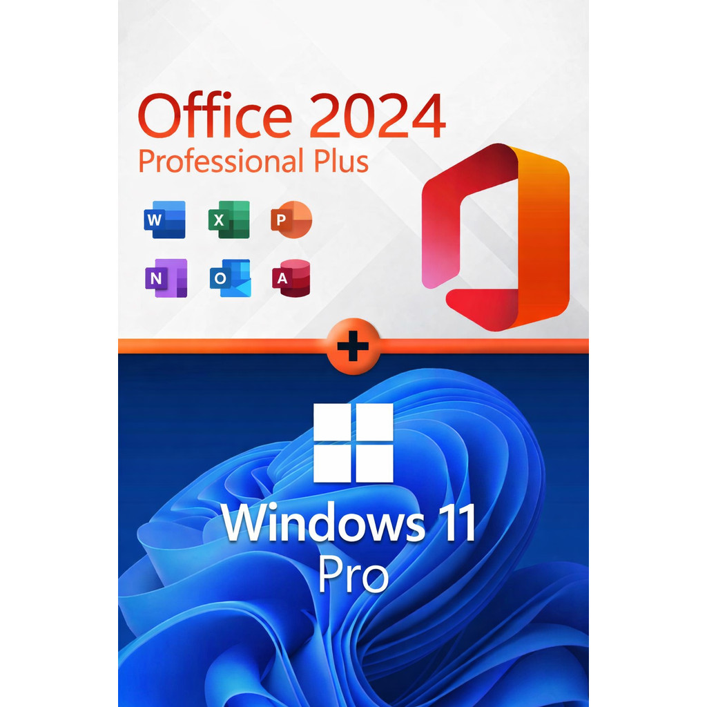 Combo Windows 11 Professional + Office 2024 Professional Plus