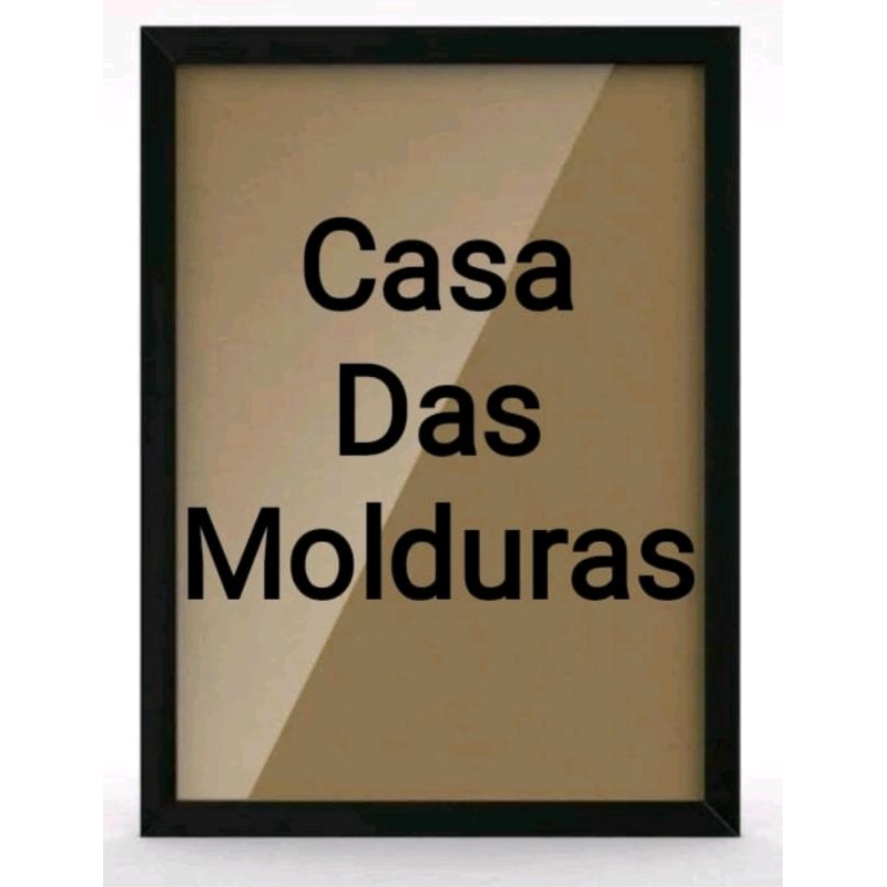 Kit com 4 molduras A4 30x21 (PRETA)  com acetato