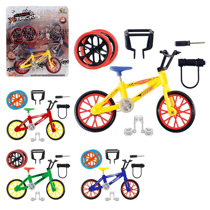 Mini Bicicleta Bike Infantil de Dedo com Acessóriosp