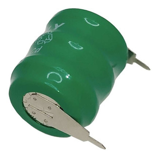 Bateria Recarregável Tambor NIMH 3,6V 80MAH 16X19MM 2 Terminais Rontek