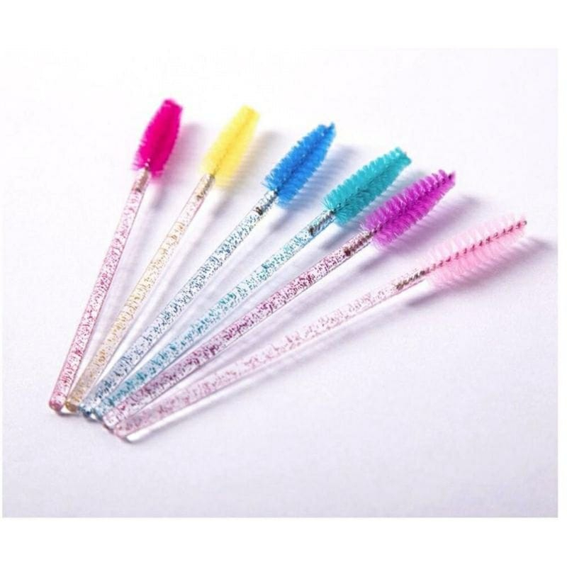 1 unidade de Escovinha Glitter Extensão De Cilios Sobrancelha Brilho Cores Aléatiorias Make