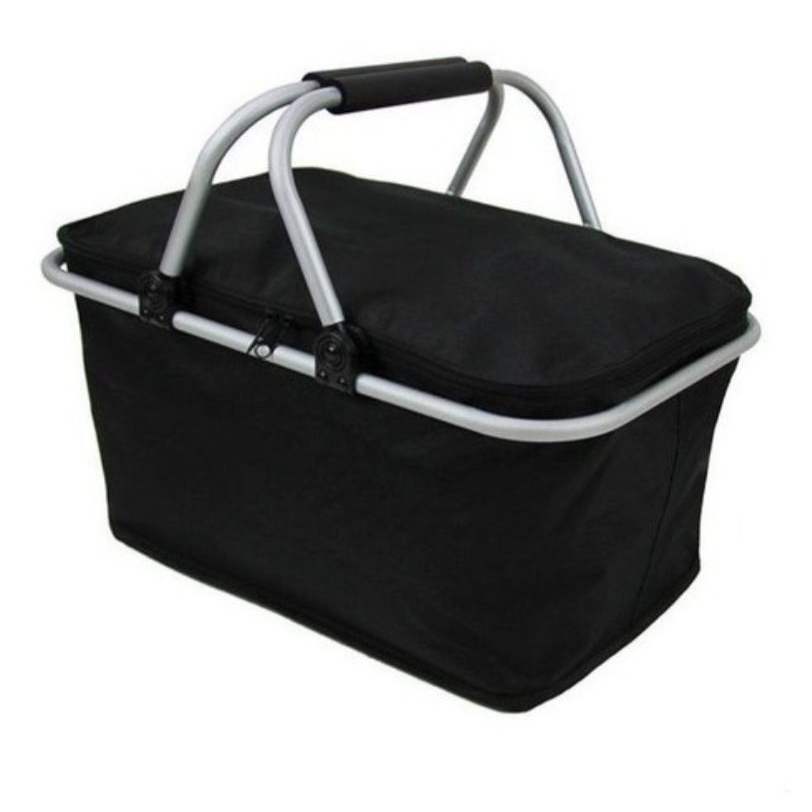 Cesta Térmica Dobrável Piquenique Premium Com Alça Bolsa Praia Camping 30L - Rápido!