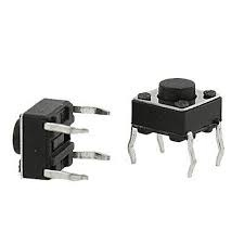 KIT COM 10 PushButton Botão Táctil Microchave Push Button 6x6x5mm 4 Pinos
