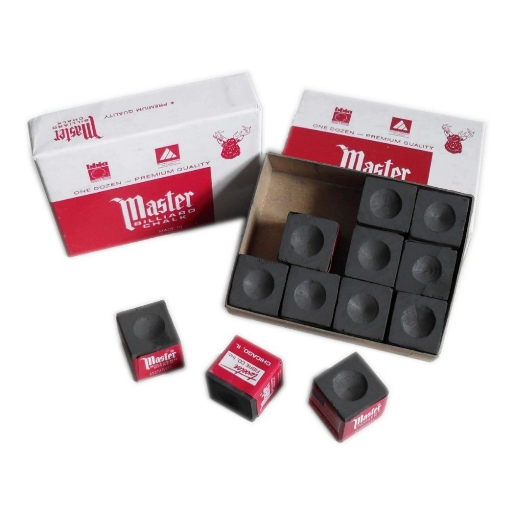 kit 3 giz preto ou azul master giz profissional para jogo de sinuca