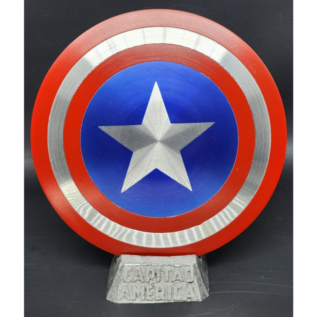 Escudo do Capitão América de mesa 20CM