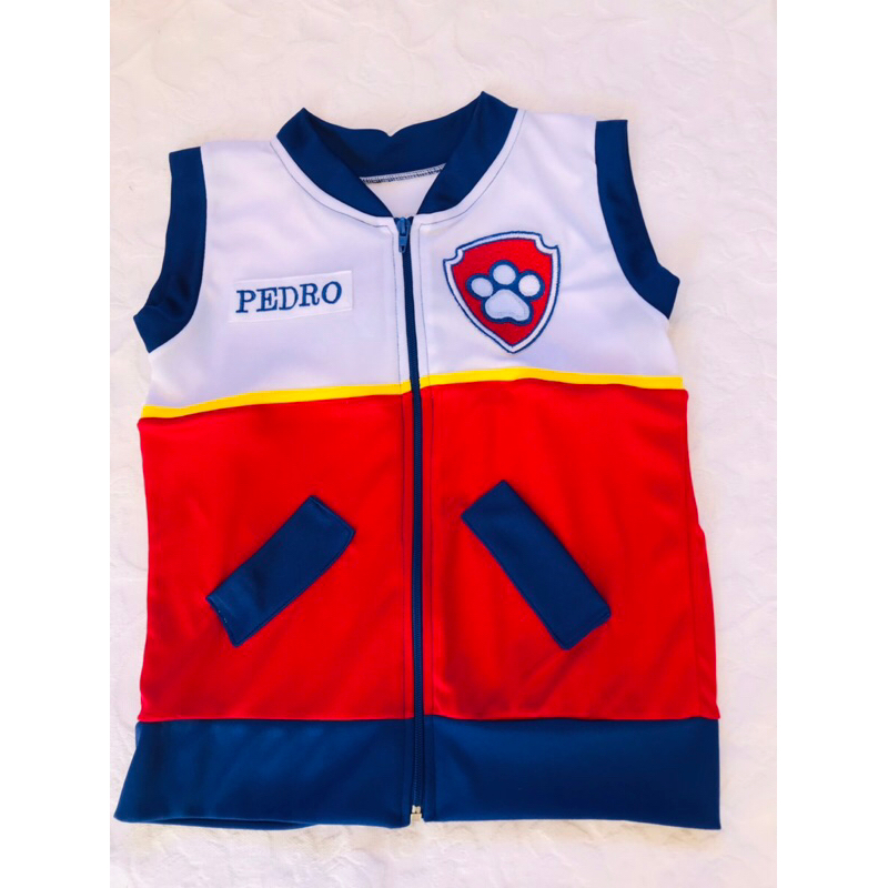 Fantasia Colete Da Patrulha Canina Personalizado