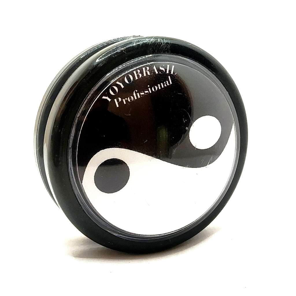Yoyo Profissional YIN & YANG Eixo Fixo YOYOBRASIL ioio Super com eixo de Madeira  Tradicional + 3 cordas