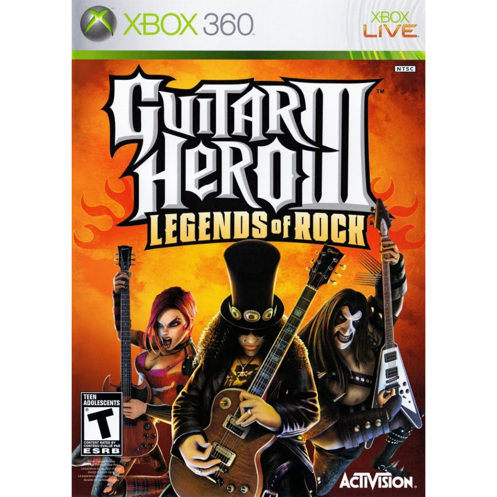 guitar hero 3 legends of rock xbox 360 - MIDIA FÍSICA