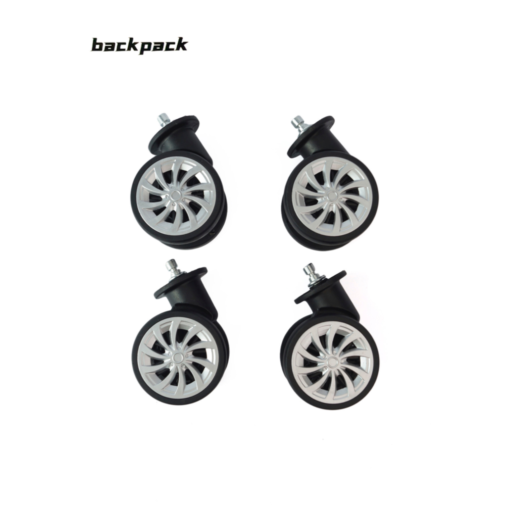 Acessórios de mala Rodas Rodas universais pretas Rotação de 360 ​​graus kit2/Kit4