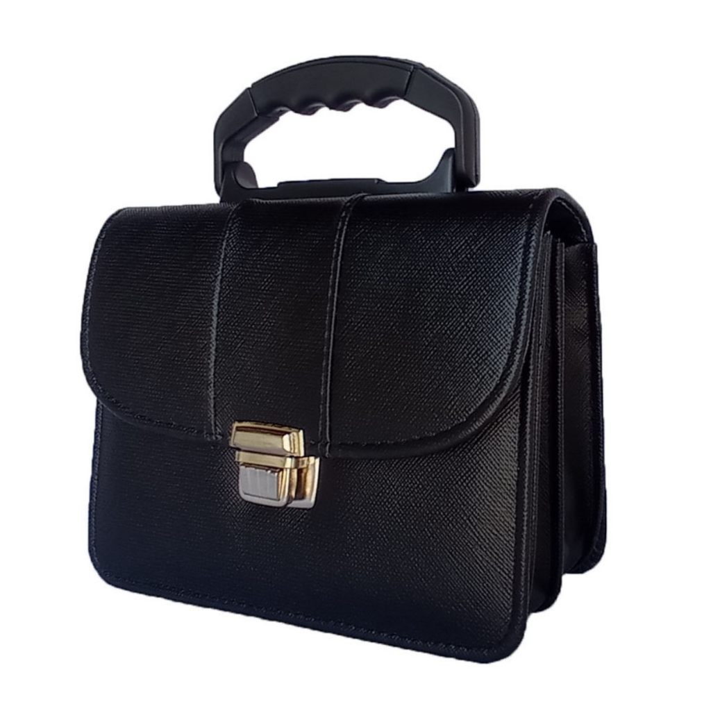 Pasta Bolsa Executiva CCB Mini Infantil Linho Preto AP R1881