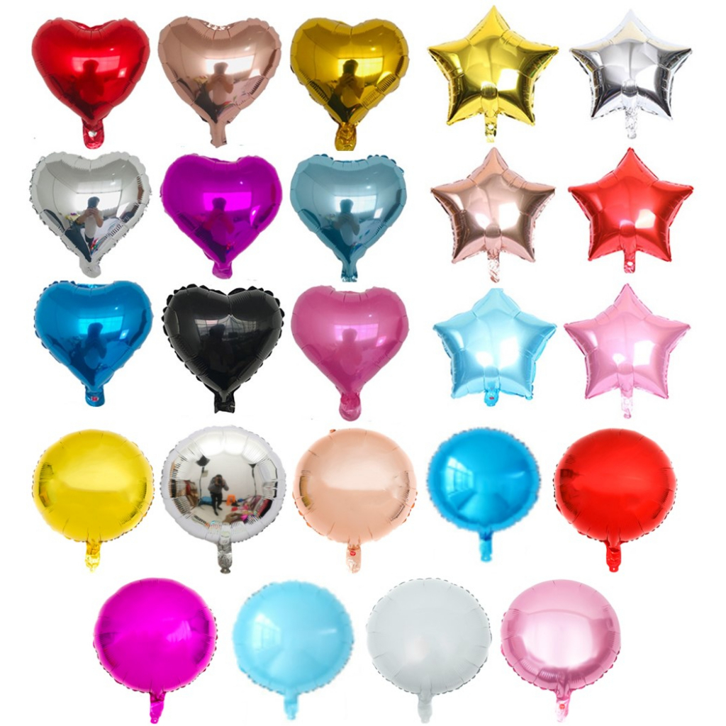 10 Balão Metalizado 10 Polegadas 22cm Diversos Modelos