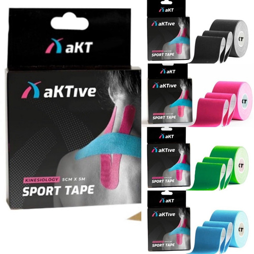Kit Com 10 Unidades Fita Kinesio Tape Bandagem Crossfit esportes/Aktive Tape