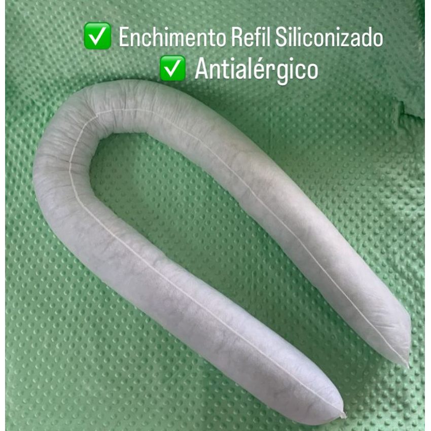 REFIL TNT COM ENCHIMENTO DE SILICONE 100 % ALGODÃO PARA NINHO REDUTOR DE BERÇO