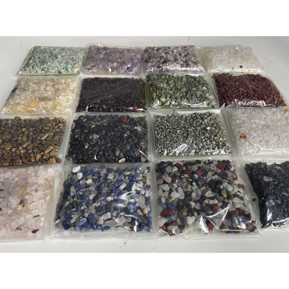 Cascalhos de pedras naturais para artesanato, aquário, jardim, pacotes de 100g