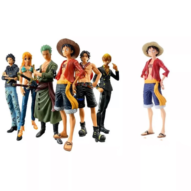 brinquedo One Piece Roronoa Zoro Luffy Sanji Trafalgar D. Water Portga (sem base )