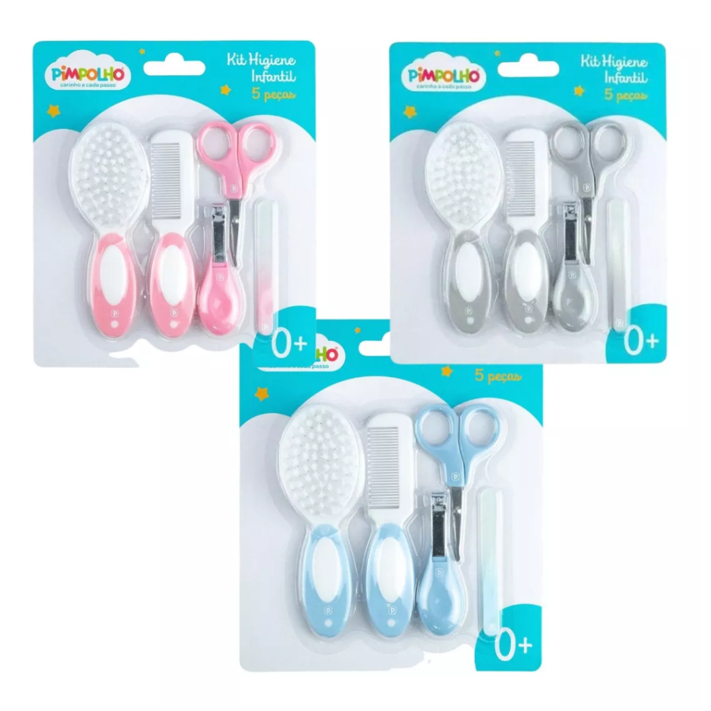 Kit Higiene 5 Peças Bebe Unha Pimpolho