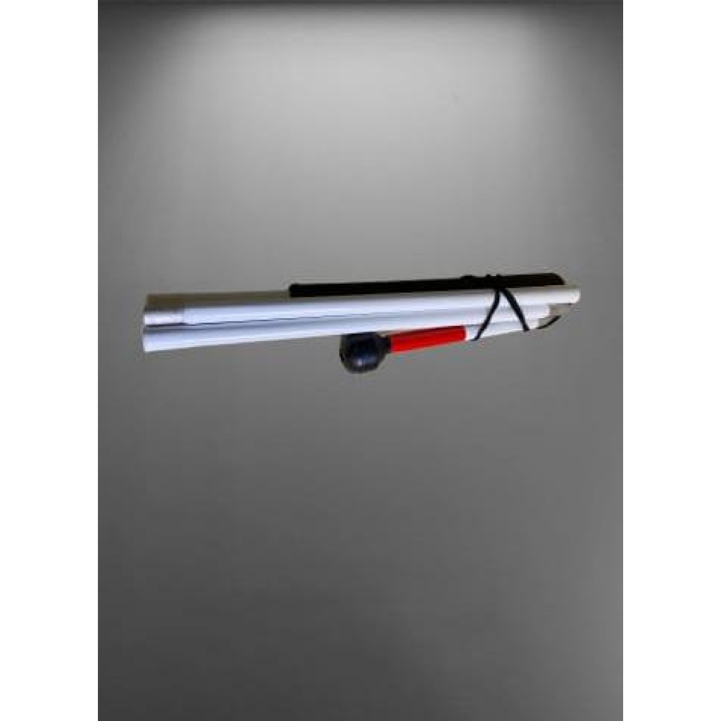 Bengala Branca Leve e Resistente com Roller para Deficientes Visuais