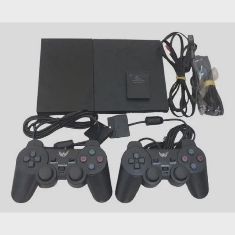 Playstation 2 Slim Com Leitor Novo e OPL de 64GB