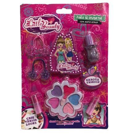 Kit de Maquiagem Infantil com Sombra e acessórios Little Beauty