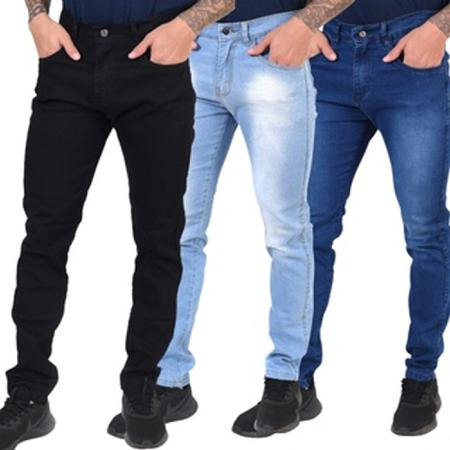 Calça Jeans Masculina Slim com plus size direta da fbrica