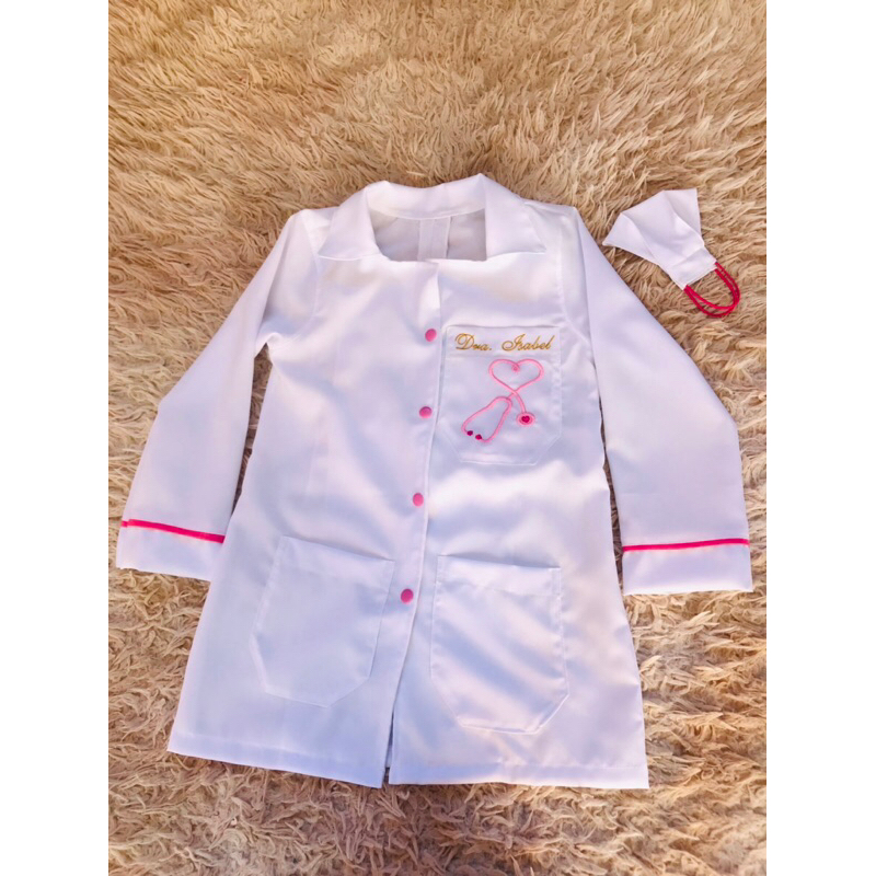 Jaleco Infantil Personalizado Estetoscópio