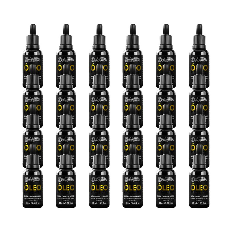 KIT 24x ÓLEO PARA BARBA DON VITOR 30ml 24un