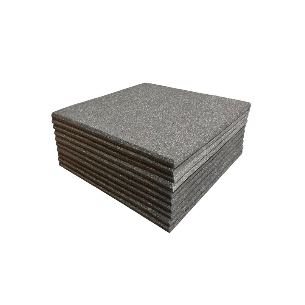 Espuma Acustica 6 Placas Lisa - 1,5m² - 50 X 50 X 2cm