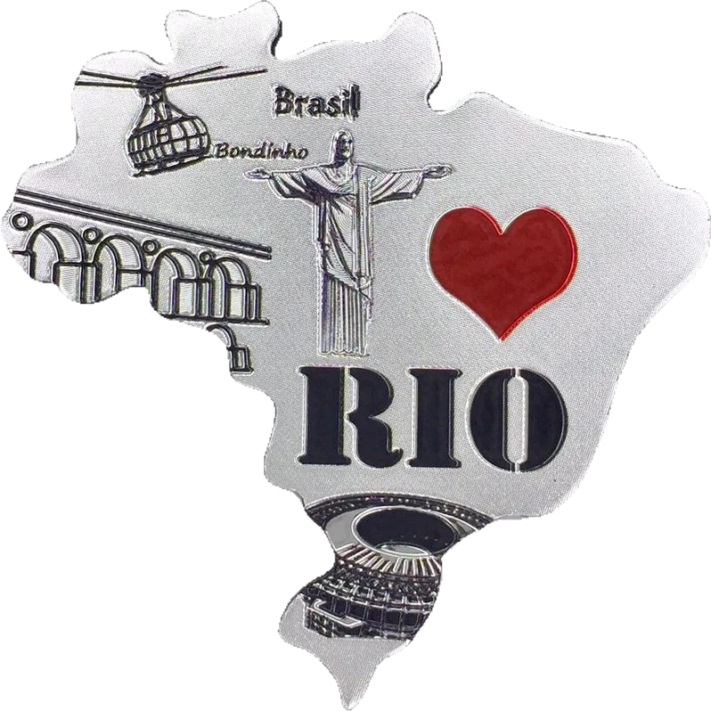 Imã Geladeira Lembrança Turístico Rio de Janeiro Cristo Redentor Decorativo Casa