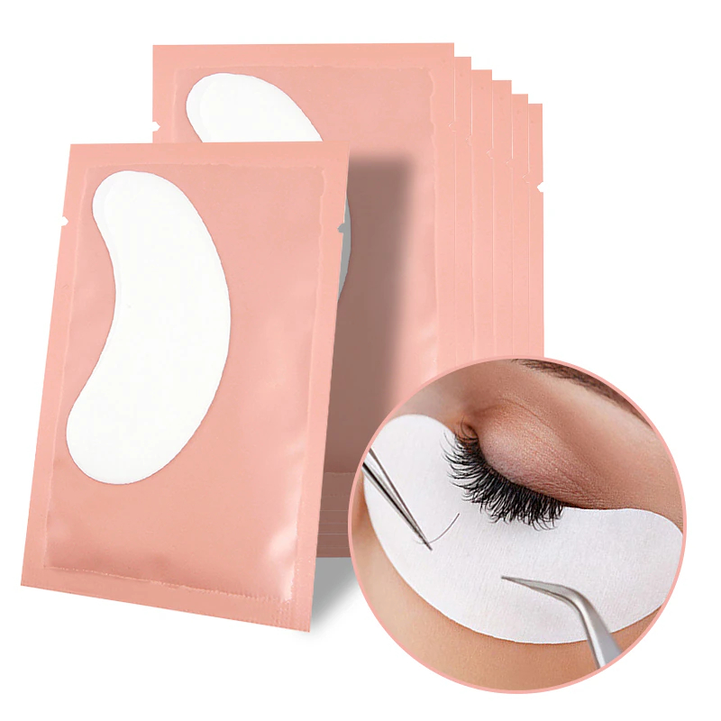 100 Unidades Pad Gel Protetor Palpebra Alongamento Extensão de Cílios (50 Pares)